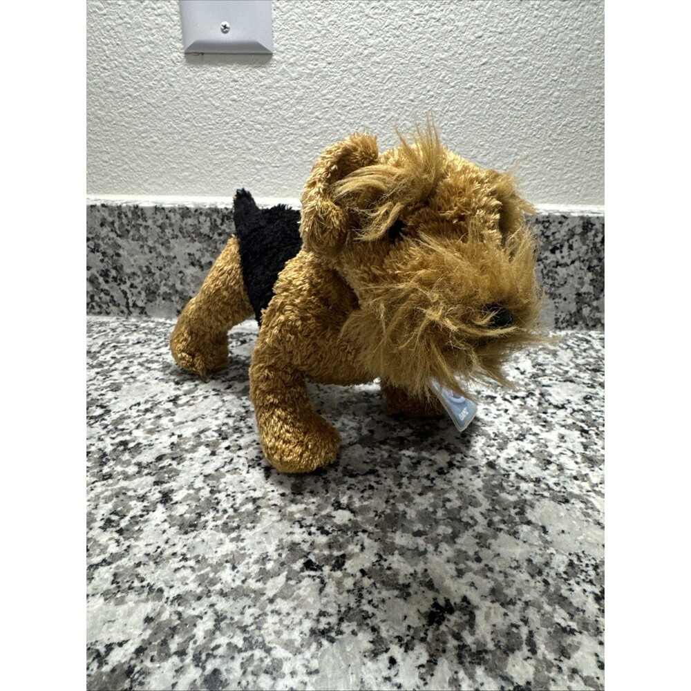 Webkinz Airedale Terrier HM628 Dog Plush Stuffed Animal Toy WITH CODE !!!